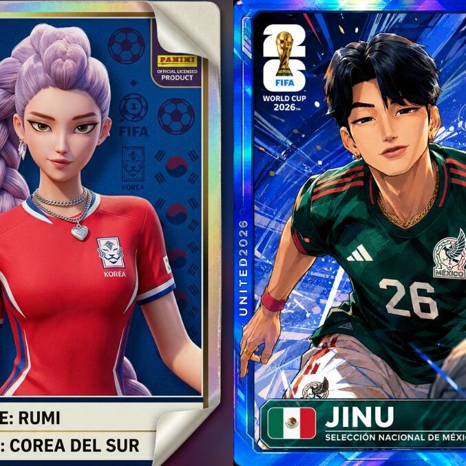 Así puedes hacer tus estampas mundialistas de 'Las Guerreras K-Pop' | Foto: Gemini AI