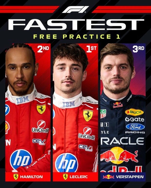 Los resultados de la primera prueba. (Foto: F1)
