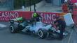 Monoplaza de Checo Pérez se incendio en Mónaco / Captura