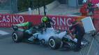Monoplaza de Checo Pérez se incendio en Mónaco / Captura
