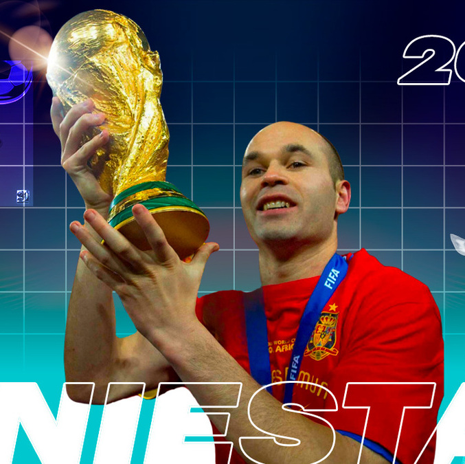 Andrés Iniesta, el héroe de España en el Mundial de 2010. (Ilustración mediotiempo)