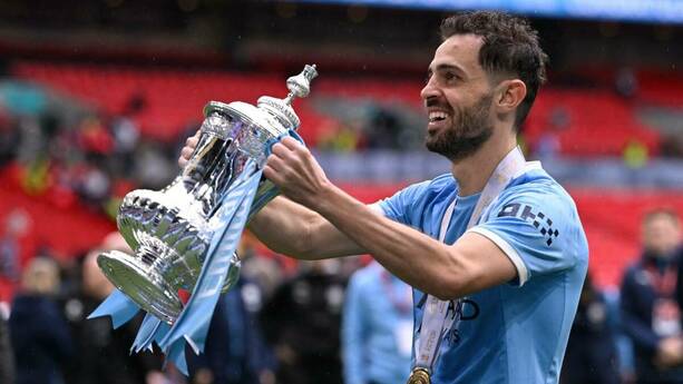 Bernardo Silva hizo historia con el Manchester City (Reuters)
