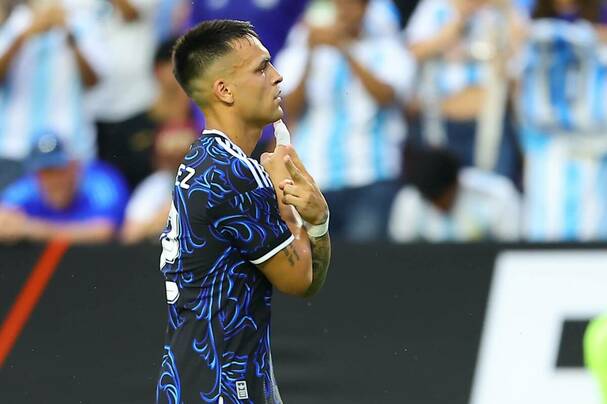 Lautaro Martínez marcó el primer tanto de Argentina (Fotografía: EFE)