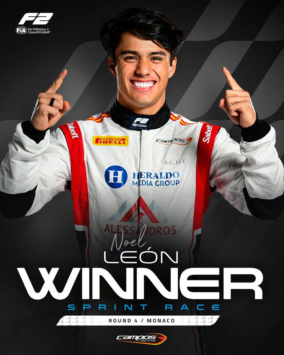 Noel León liga victoria en la carrera Sprint / X: Formula 2