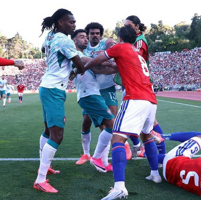 Rafael Leao podría perderse el Mundial por expulsión / Reuters