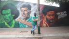 Tolbe realiza mural de la Selección Mexicana (Foto: Iván Carmona)