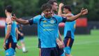 Lamine Yamal entrenando con España (Reuters)