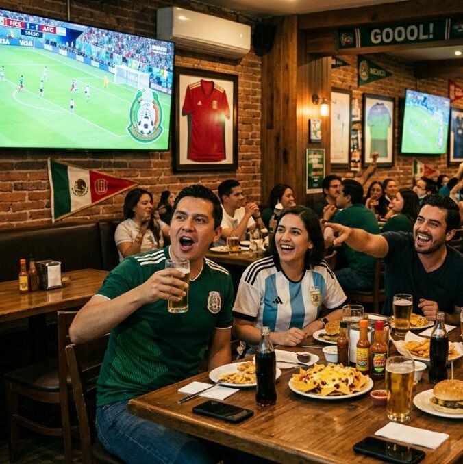 Transmitir partidos del Mundial en tu comercio sin permiso puede costarte miles de pesos | Foto: Gemini AI