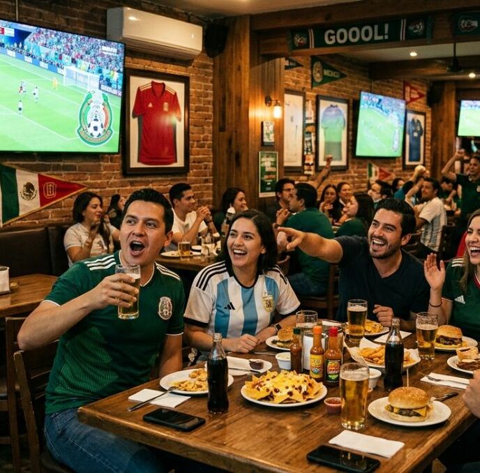 Transmitir partidos del Mundial en tu comercio sin permiso puede costarte miles de pesos | Foto: Gemini AI