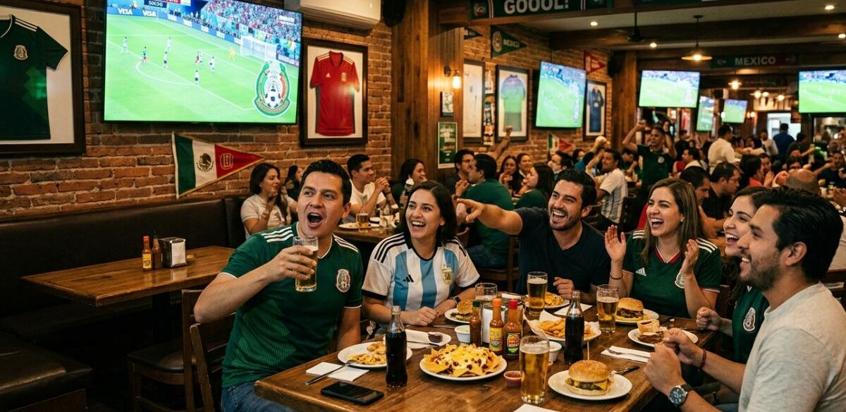 Transmitir partidos del Mundial en tu comercio sin permiso puede costarte miles de pesos | Foto: Gemini AI