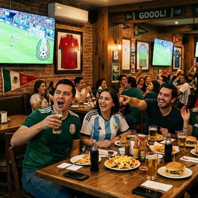 Transmitir partidos del Mundial en tu comercio sin permiso puede costarte miles de pesos | Foto: Gemini AI