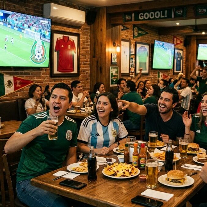 Transmitir partidos del Mundial en tu comercio sin permiso puede costarte miles de pesos | Foto: Gemini AI