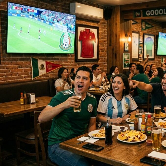 Transmitir partidos del Mundial en tu comercio sin permiso puede costarte miles de pesos | Foto: Gemini AI