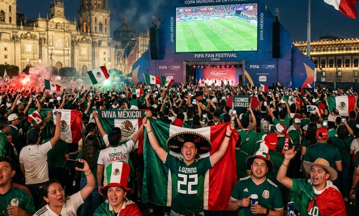 La Ciudad de México tendrá 12 Fan Festivals gratuitos para la Copa del Mundo 2026. Foto: Gemini AI