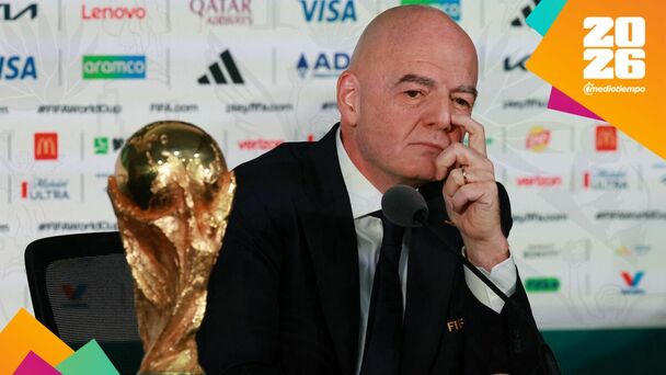 Infantino habló en conferencia en el Estadio Azteca. (Foto: Mexsport)