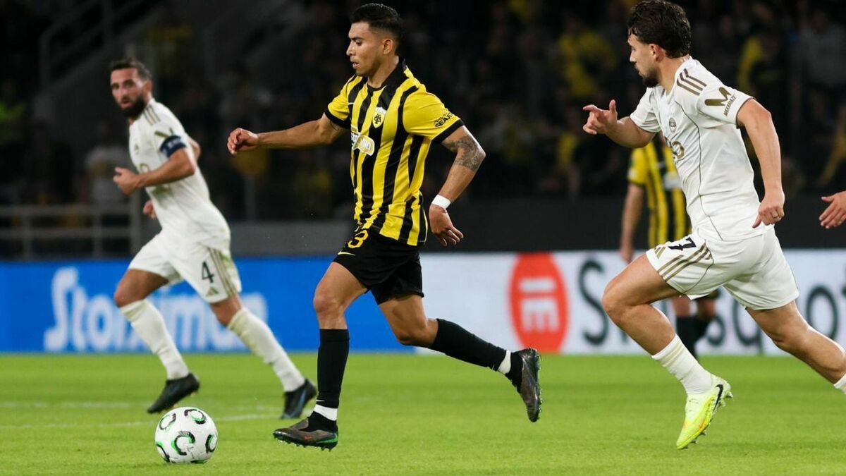 Orbelín Pineda se lució este jueves en el partido de AEK. (Foto: EFE)