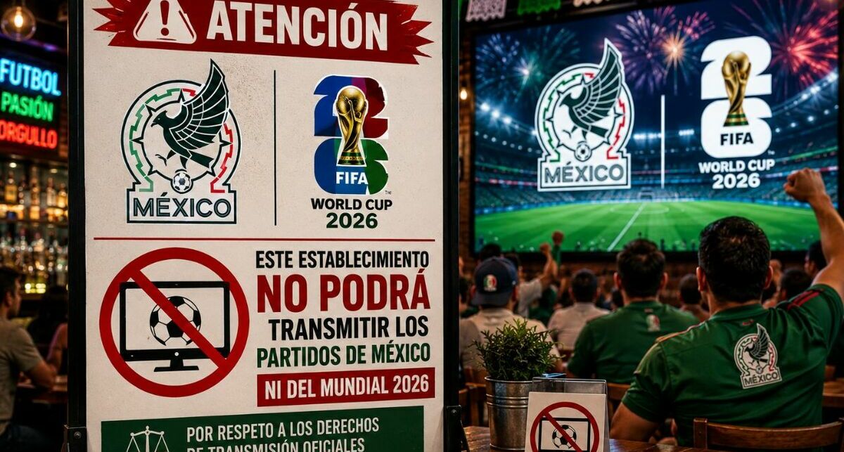 ¿Habrá restricciones? Estos locales no podrán transmitir los encuentros de México en el Mundial. (ChatGPT).