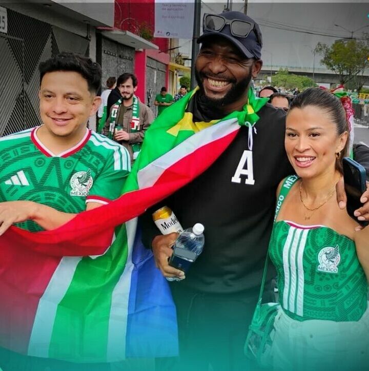 Aficionados de Sudáfrica arribaron a la CDMX para apoyara a su selección  (FOTO: Edgar Malagón)