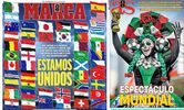 Algunas de las portadas del 11 de junio, día del inicio de la Copa del Mundo