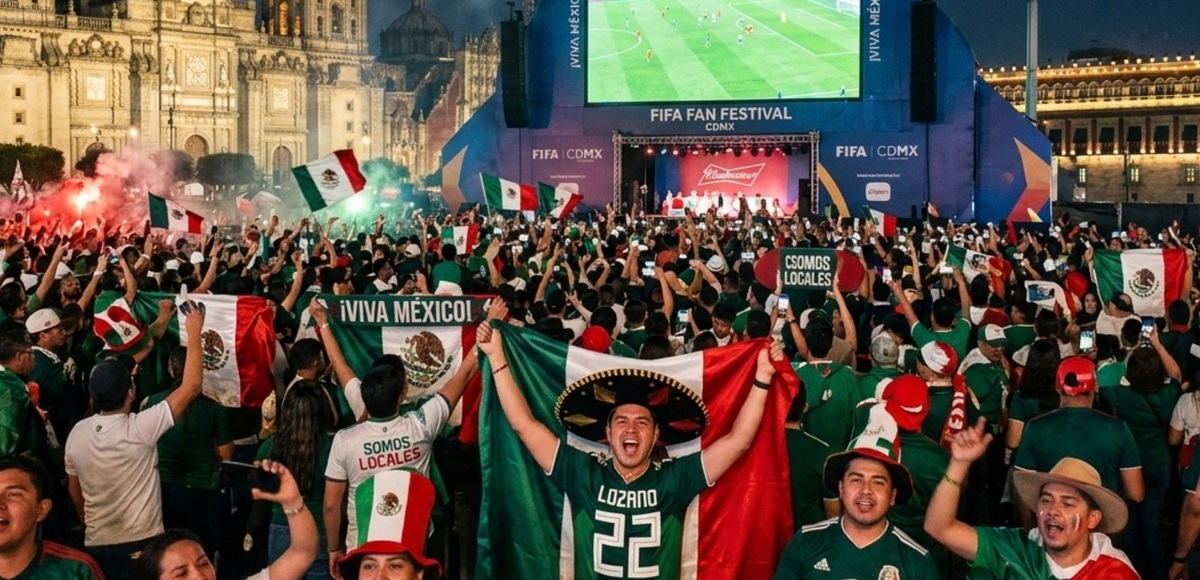 La Ciudad de México tendrá 12 Fan Festivals gratuitos para la Copa del Mundo 2026. Foto: Gemini AI