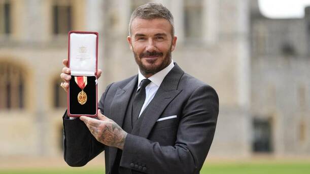 Beckham ya es caballero del imperio Brtiánico (Reuters)