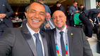 Cafú junto a Roberto Carlos. (Foto: cafu2)