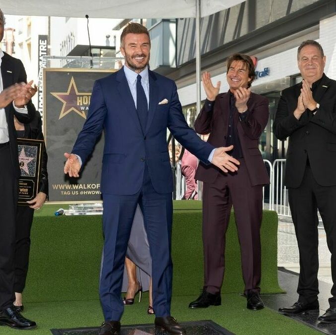 David Beckham se unió al Paseo de la Fama de Hollywood (Fotografía: EFE)