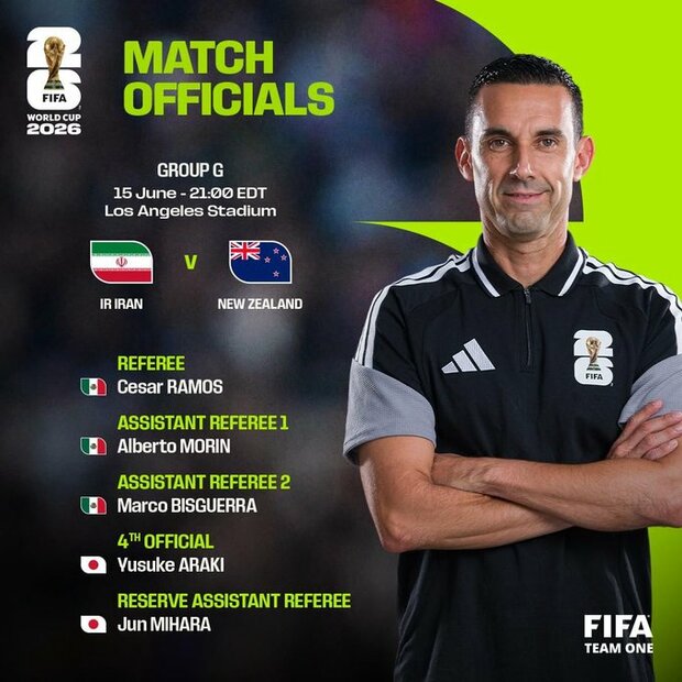 Designación de César Ramos y dos asistentes mexicanos. (Foto: @FIFAcom)