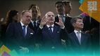 Gianni Infantino en el Corea del Sur vs. Chequia (Reuters)