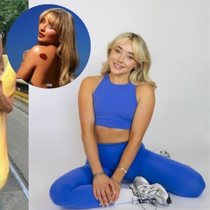 Cheyenne Moles, la doble de Sabrina Carpenter que se robó las miradas en el Mundial 2026 | Foto: X@porqueestendencia | Foto: Álbum Sabrina Carpenter |