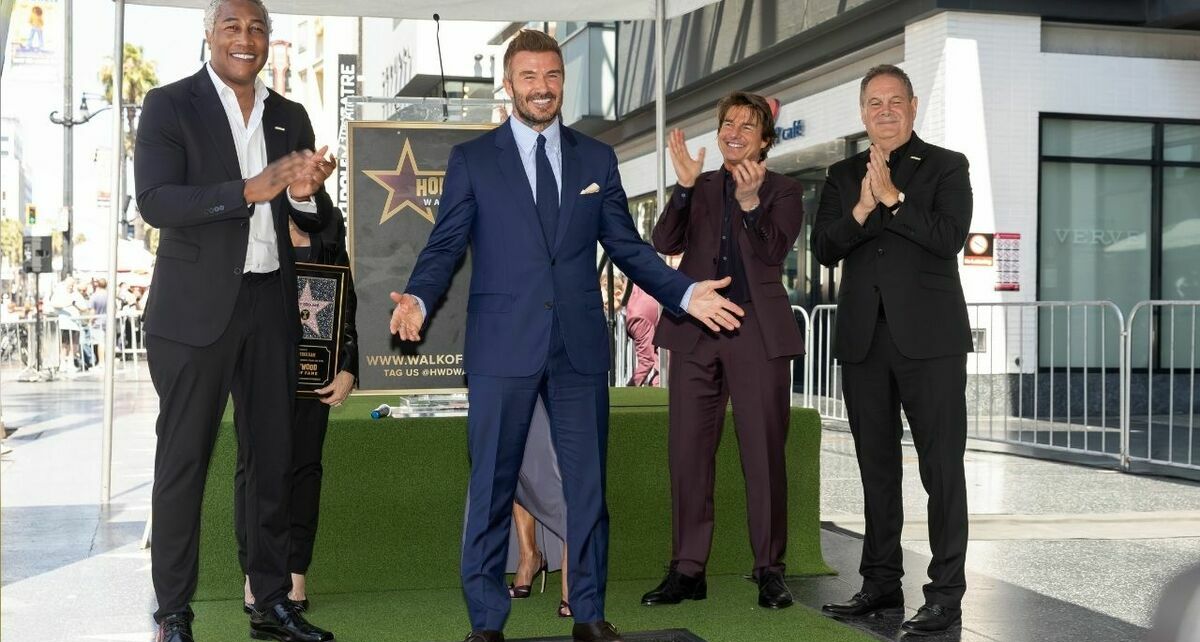 David Beckham se unió al Paseo de la Fama de Hollywood (Fotografía: EFE)