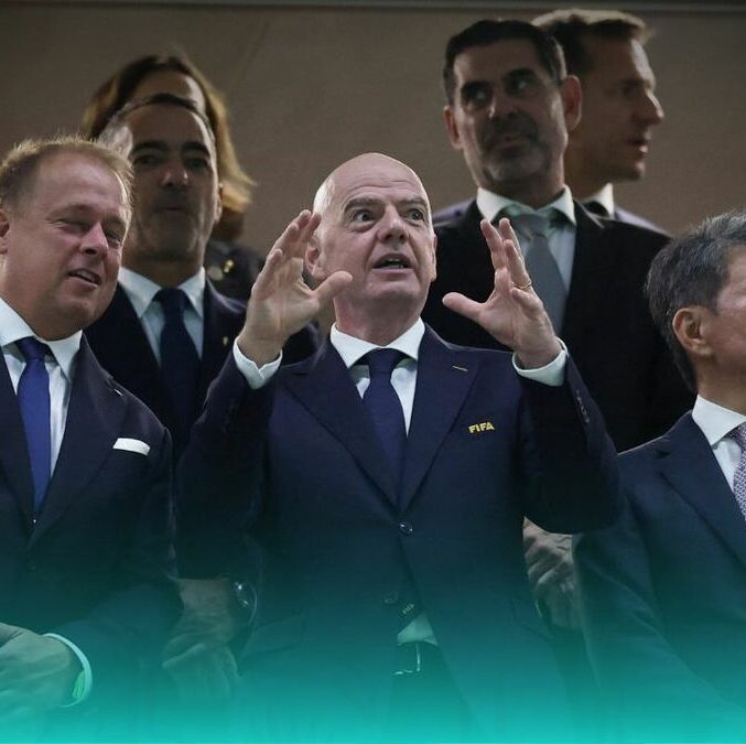 Gianni Infantino en el Corea del Sur vs. Chequia (Reuters)