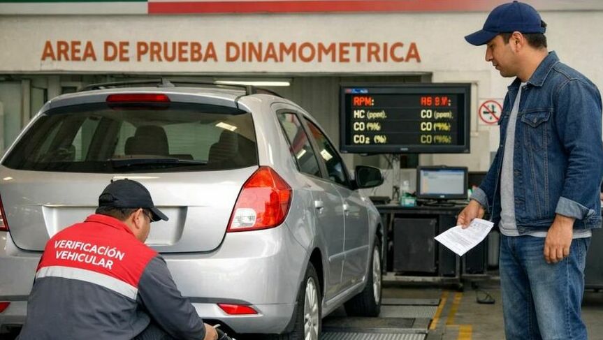 Lista de vehículos que deben ser verificados en CDMX y Edomex durante abril 2026. (Sora IA).