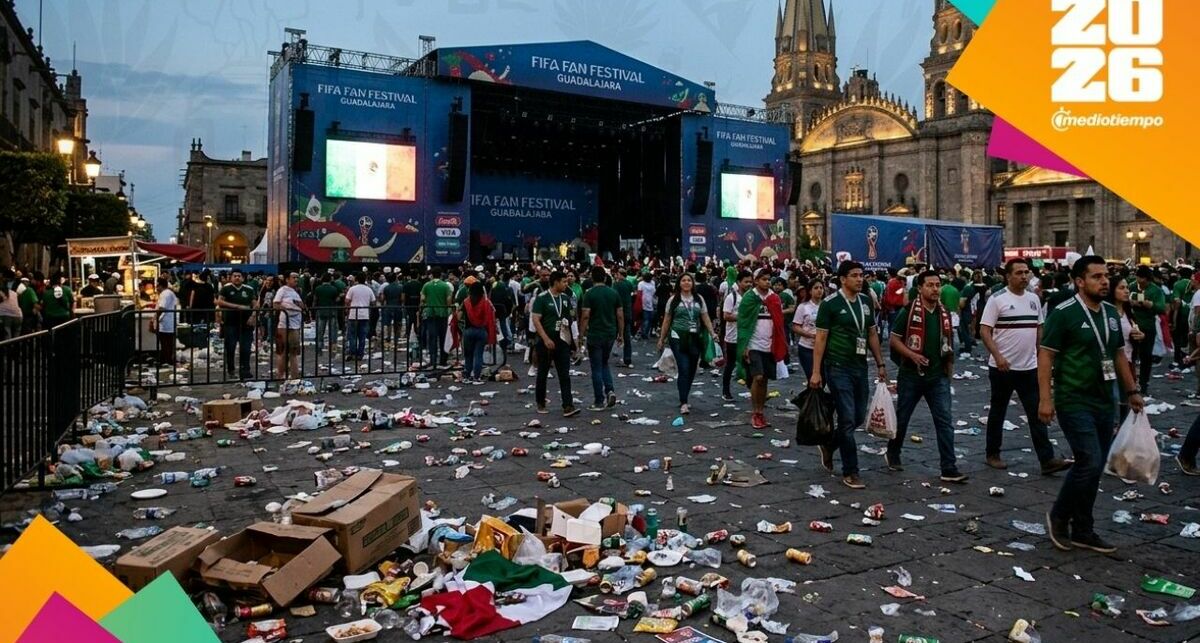 Mundial 2026: la celebración en Guadalajara deja 36.8 toneladas de desechos | Foto: Gemini