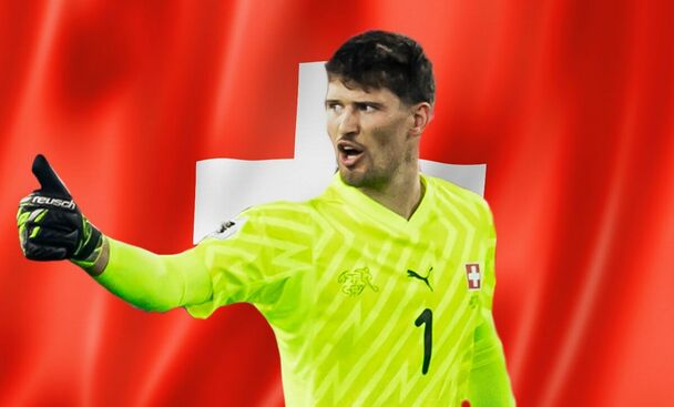 Suiza y su gran arquero Gregor Kobel: el muro que promete brillar en el Mundial 2026. (@nati_sfv_asf y Canva).