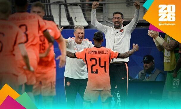 Summerville marcó el 2-1 que significó el triunfo para Países Bajos. (Foto: Reuters)