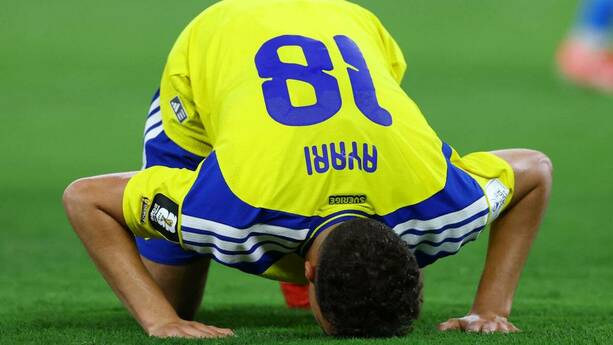 Yasin Ayari marcó un golazo en el Suecia vs Túnez (Reuters)