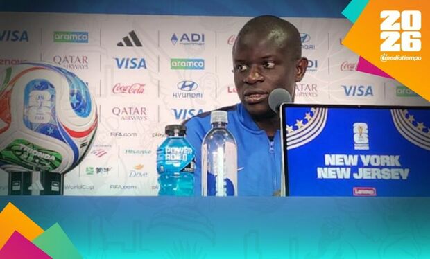 N’Golo Kanté acudió a conferencia, pero esperaban a Mbappé. (Foto: Roberto Flores)