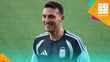 Scaloni se llevó una grata sorpresa en una conferencia de prensa (Reuters)