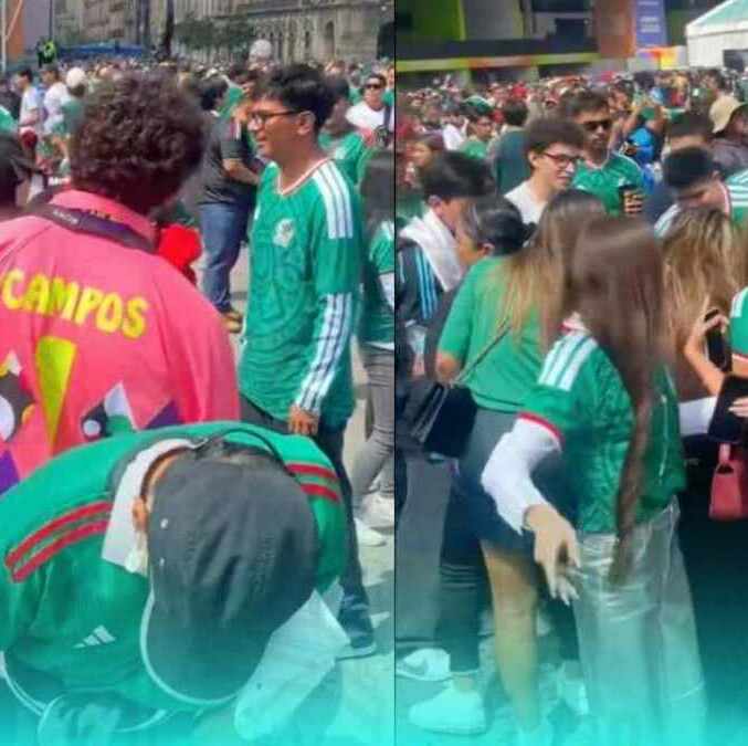 Las redes sociales criticaron las acciones de estos aficionados (Captura)