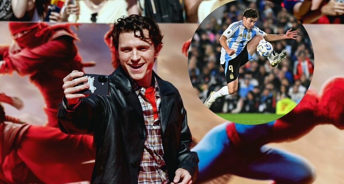 Tom Holland destaca a Julián Álvarez como candidato ideal para Spider-Man | Foto: Reuters y EFE