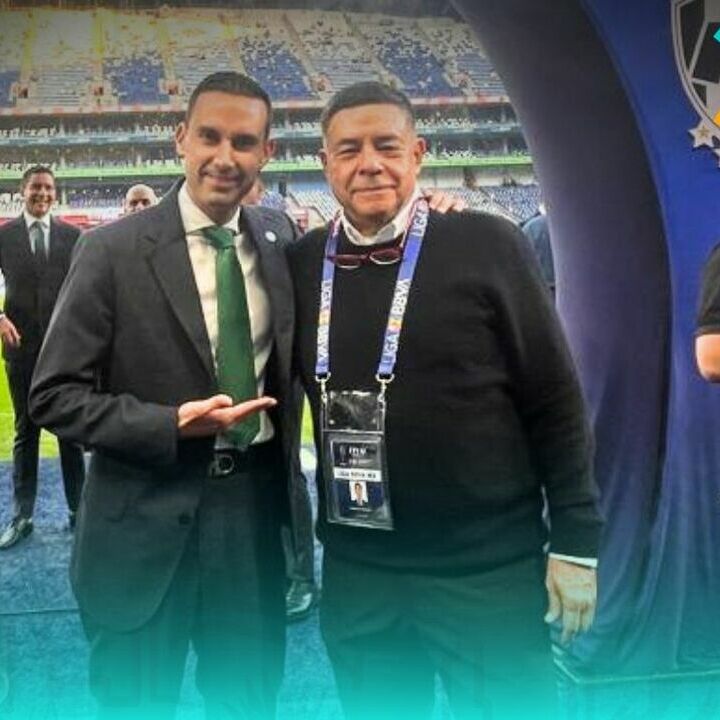 César Ramos junto a su coach Chencho. (foto: Chencho García)