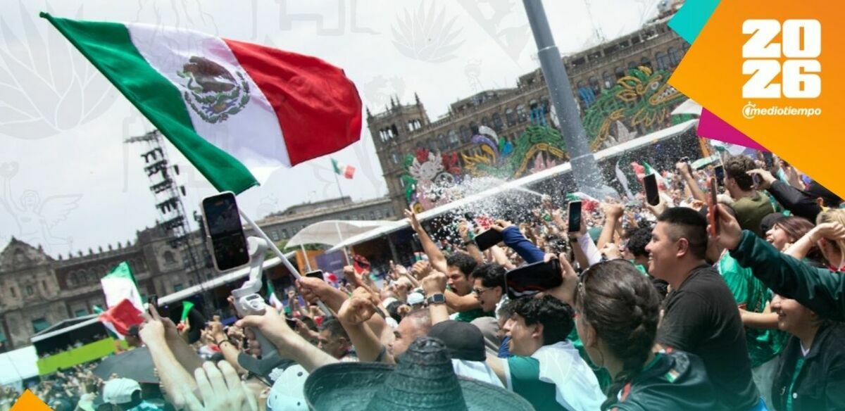 FIFA Fan Festival en el Zócalo durante el México vs. Sudáfrica (@MexicoCity26)