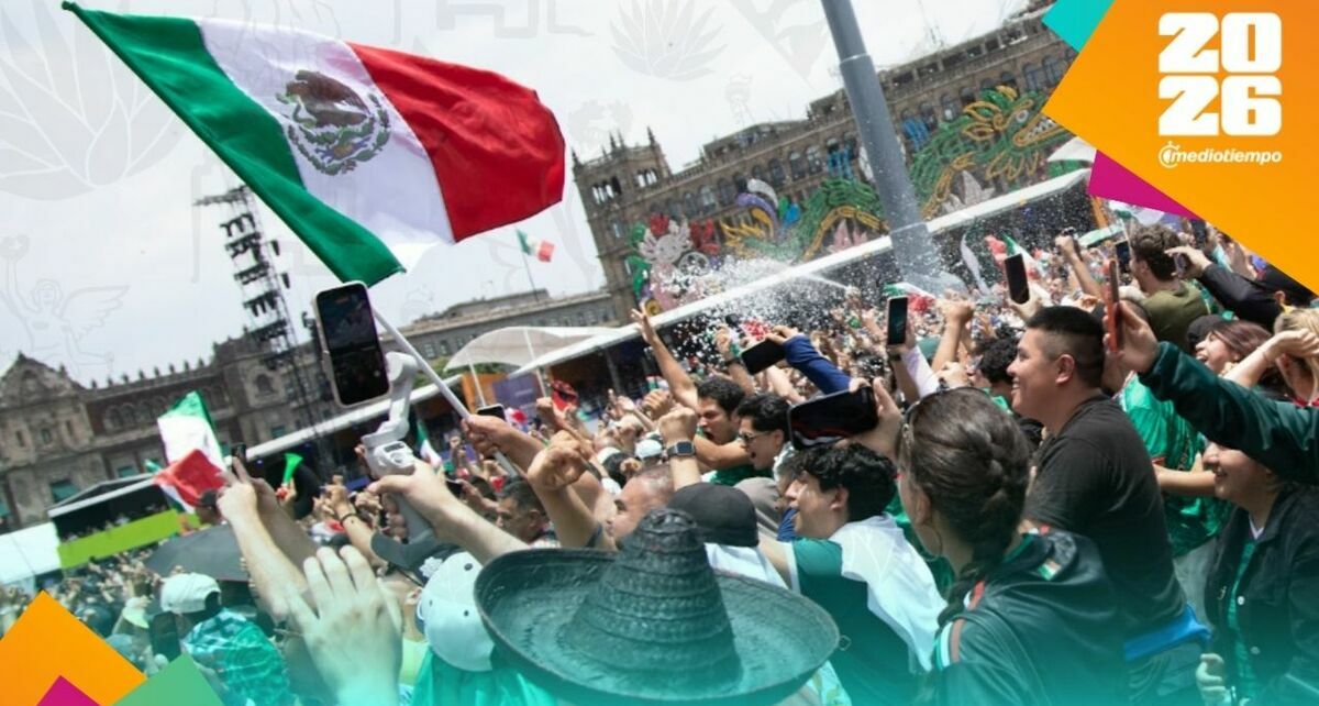 FIFA Fan Festival en el Zócalo durante el México vs. Sudáfrica (@MexicoCity26)