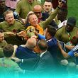 Integrantes de Canadá y Qatar al final de su partido. (Foto: Reuters)