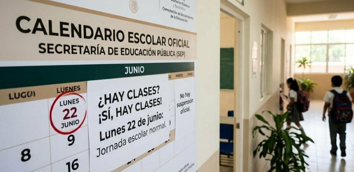 Calendario SEP 2026: conoce si el lunes 22 de junio es día de descanso para estudiantes (FOTO: IA Gemini)
