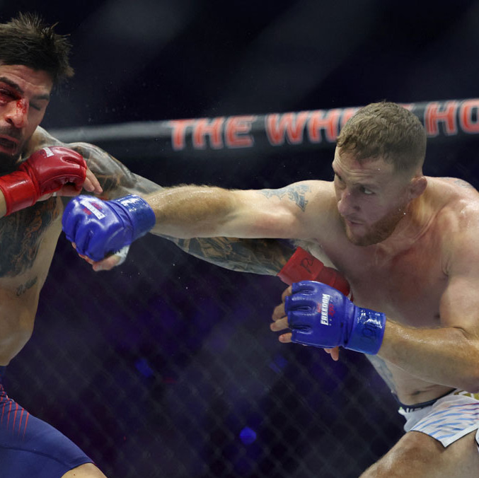 Gaethje venció a Topuria en UFC Freedom 250. (Foto: Reuters)