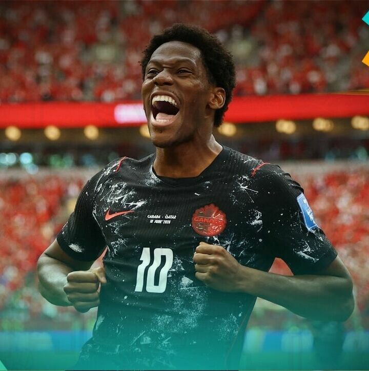 Jonathan David se lució con un tres goles ante Qatar en el Mundial 2026 (Reuters)