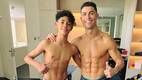 Cristiano Ronaldo entrenando con su hijo (@cristiano)
