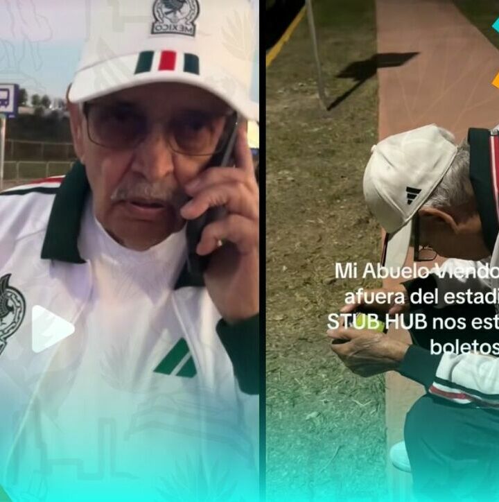 Estafan a mexicana y su abuelo rumbo al Mundial y se hace viral